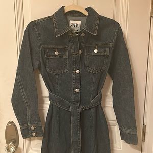 Denim Mid-length Dress